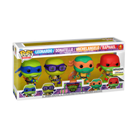 Teenage Mutant Ninja Turtles Mutant Mayhem (Glow) 4-Pack - AMAZON EXCLUSIVE