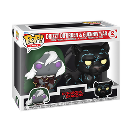 PRÉCOMMANDE - DUNGEONS &amp; DRAGONS - Figurine Pop! en vinyle Drizzt Do'Urden &amp; Guenhwyvar - Lot de 2