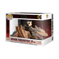 PRE-ORDER - HOUSE OF THE DRAGON - Aegon Targaryen with Sunfyre Rides Deluxe Pop! Vinyl