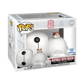 DISNEY - Figurine en vinyle Pop! Super Baymax avec Mochi - EXCLUSIVITÉ FUNKO