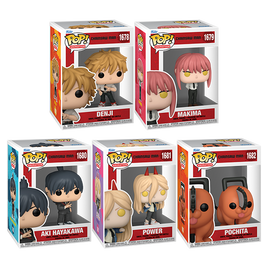 Figurine en vinyle Pop! CHAINSAW MAN - LOT DE 5