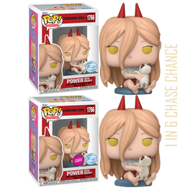 PRE-ORDER - Chainsaw Man - Power with Meowy Exclusive Pop! Vinyl Figure - 1 IN 6 CHASE CHANCE