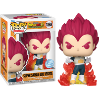 DRAGON BALL SUPER BROLY - Super Saiyan God Vegeta Exclusive Pop! Vinyl Figure - 1 IN 6 CHASE CHANCE