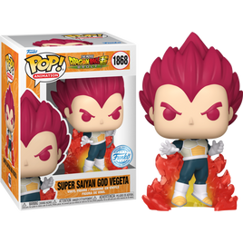 DRAGON BALL SUPER BROLY - Super Saiyan God Vegeta Exclusive Pop! Vinyl Figure - 1 IN 6 CHASE CHANCE