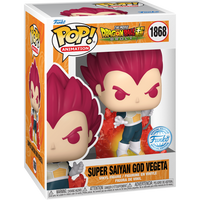 DRAGON BALL SUPER BROLY - Super Saiyan God Vegeta Exclusive Pop! Vinyl Figure - 1 IN 6 CHASE CHANCE