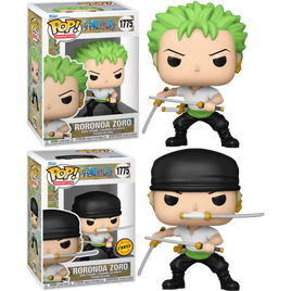 PRE-ORDER - ONE PIECE - Roronoa Zoro (TWO SWORD STYLE) Pop! Vinyl Figure - CHASE BUNDLE