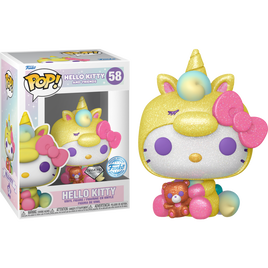 Hello Kitty - Hello Kitty Unicorn Exclusif Diamant Glitter Pop! Vinyle