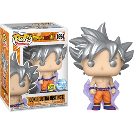 DRAGON BALL SUPER - Goku Ultra Instinct (GLOW) Exclusive Pop! Vinyl Figure