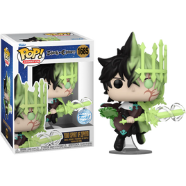 Black Clover - Yuno (Spirit of Zephyr) avec vinyle Pop! exclusif Wind Magic