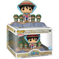 PRE-ORDER -  ONE PIECE - Monkey D. Luffy Trains Kung Fu Dugong Pop! Vinyl Figure - MOVIE MOMENT