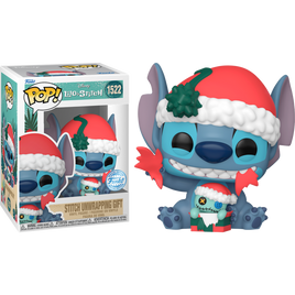 PRÉCOMMANDE - DISNEY - Figurine Pop! en vinyle Stitch Holiday Exclusive #1522