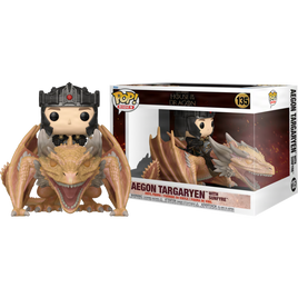 PRE-ORDER - HOUSE OF THE DRAGON - Aegon Targaryen with Sunfyre Rides Deluxe Pop! Vinyl