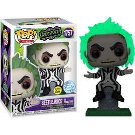 PRE-ORDER - Beetlejuice - Beetlejuice on Tombstone Glow Exclusive Pop! Plus Vinyl Figure