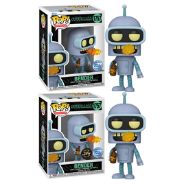 FUTURAMA - Bender Pop! Vinyl Figure - CHASE BUNDLE