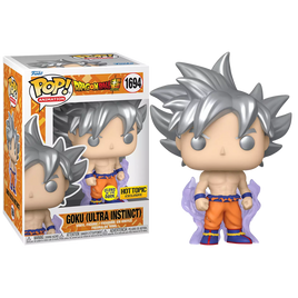 DRAGON BALL SUPER - Figurine Pop! en vinyle Goku Ultra Instinct (GLOW) - EXCLUSIVITÉ HOT TOPIC