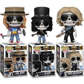 GUNS N ROSES : Édition squelette Pop! Vinyle - LOT DE 3 - EXCLUSIVITÉ FUNKO