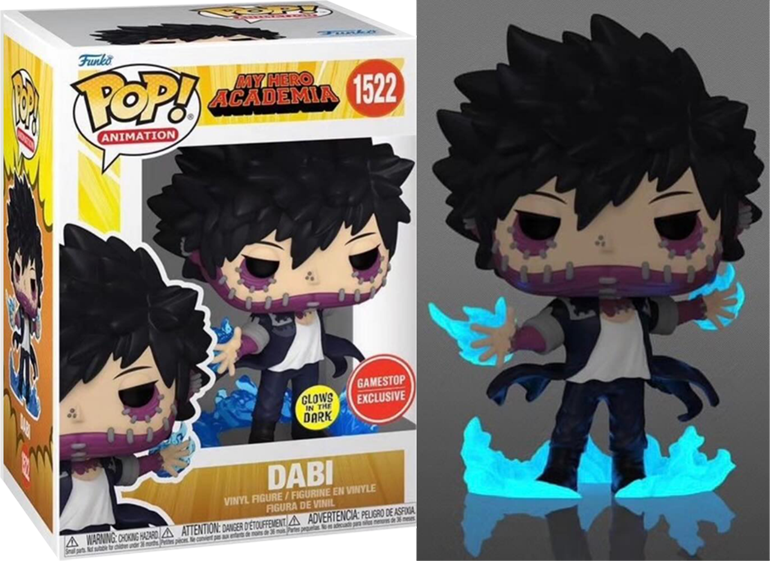 MY HERO ACADEMIA: Dabi Glow Pop! Vinyl - GAMESTOP EXCLUSIVE| Rogue ...