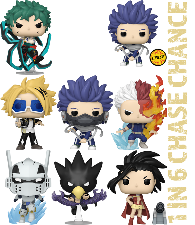 MY HERO ACADEMIA: Pop! Vinyl SET OF 7 - 1 IN 6 CHASE CHANCE| Rogue ...