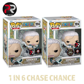 PRE-ORDER - ONE PIECE: Smoker Pop! Vinyl Figure - PRE-RELEASE CHALICE EXCLUSIVE PLUS EDITION - 1 IN 6 CHASE BUNDLE