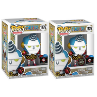 ONE PIECE - Figurine Pop! en vinyle du Général Franky - EXCLUSIVITÉ CHALICE - CHASE BUNDLE - ÉDITION PRÉLIMINAIRE