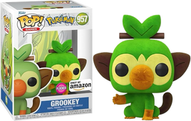 POKEMON : Figurine Pop! en vinyle Grookey Flocked - EXCLUSIVITÉ AMAZON