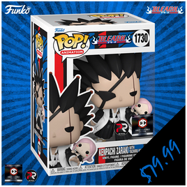 BLEACH - Kenpachi Zaraki avec Yachiru #1730 Pop! Figurine en vinyle - ÉDITION EXCLUSIVE DE PRÉ-LIVRANCE DE CHALICE