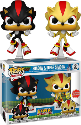 SONIC: Shadow & Super Shadow 2-Pack Pop! Vinyl - GAMESTOP EXCLUSIVE