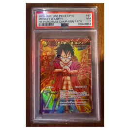 ONE PIECE - 2012 MBC - Monkey D. Luffy PR-PURCHASE CAMPAIGN PACK - PSA 7 #85841014