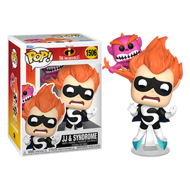 DISNEY - LES INDESTRUCTIBLES - JJ &amp; Syndrome (20e ANNIVERSAIRE) Figurine Pop! en vinyle - PREMIUM