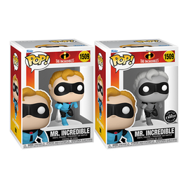 DISNEY – DIE UNGLAUBLICHEN – Mr. Incredible (20. JAHRESTAG) Pop! Vinylfigur – CHASE BUNDLE