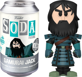 Figurine SODA en vinyle Samurai Jack - Armored Jack dans une canette de collection