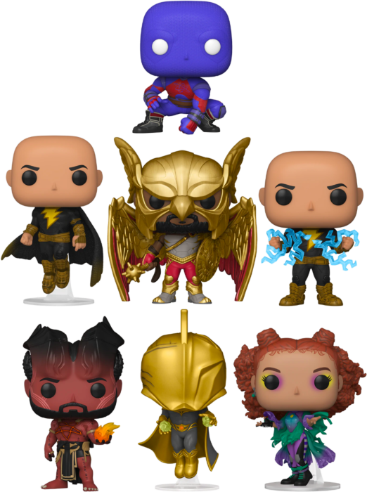 Black Adam (2022) - Black Is Back Pop! Vinyl Bundle - (Set of 7)| Rogue ...