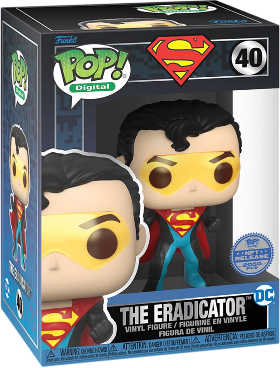 IN HAND!!! ✅ FUNKO POP! NFT LEGENDARY 2024 DC SUPERMAN THE ERADICATOR LE 2050 ✅