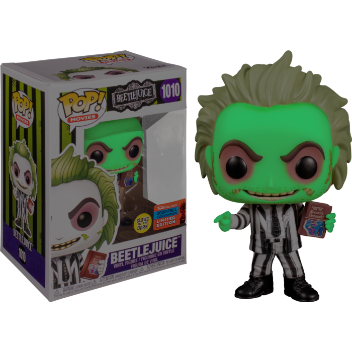 Beetlejuice - Beetlejuice with Handbook Glow in the Dark Pop! Vinyl Fi ...