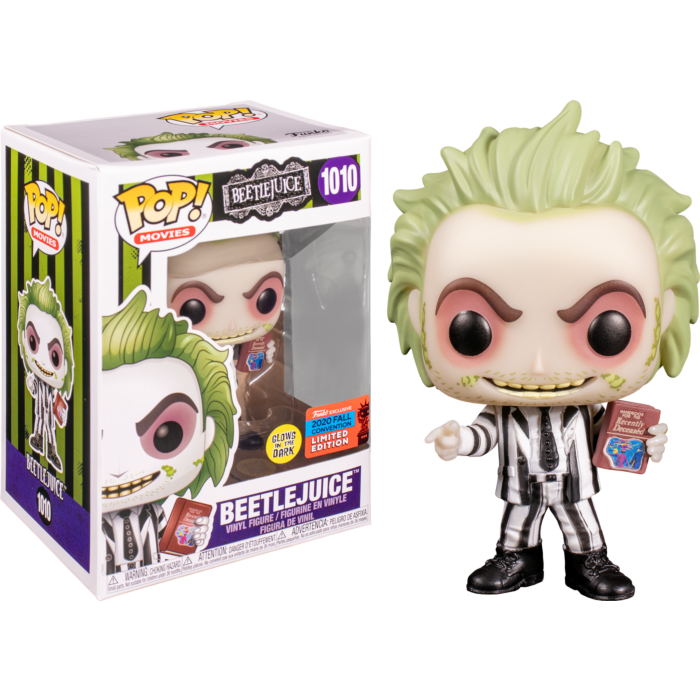 Beetlejuice - Beetlejuice with Handbook Glow in the Dark Pop! Vinyl Fi ...