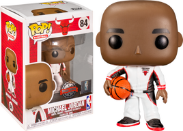 NBA Basketball - Michael Jordan Chicago Bulls Weißer Trainingsanzug Pop! Vinylfigur