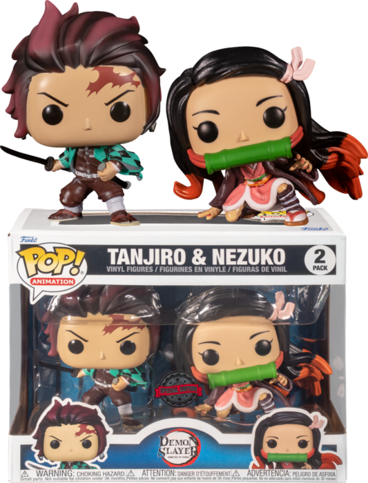 DEMON SLAYER - Tanjiro & Nezuko Exclusive Pop! 2-Pack| Rogue Online Pty Ltd