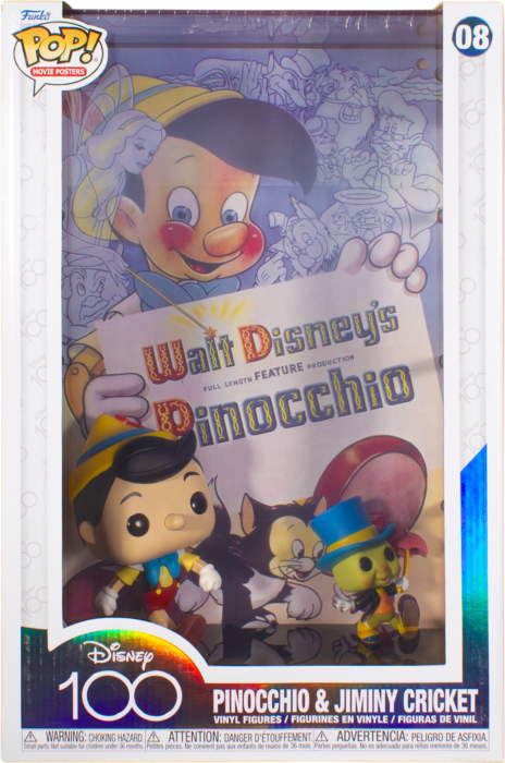 Pinocchio (1940) - Pinocchio & Jiminy Cricket Pop! Movie Poster Vinyl ...