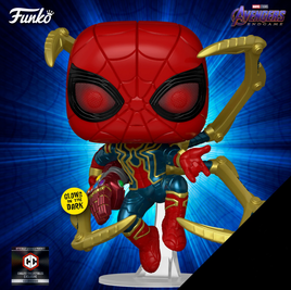 Avengers Endgame - Figurine pop-up phosphorescente Iron Spider en vinyle - EXCLUSIVITÉ CHALICE