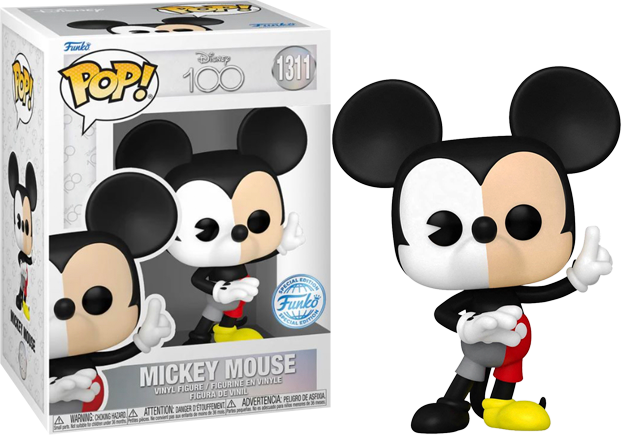 Disney 100th - Mickey Mouse (Split Colour) Exclusive Pop! Vinyl| Rogue ...