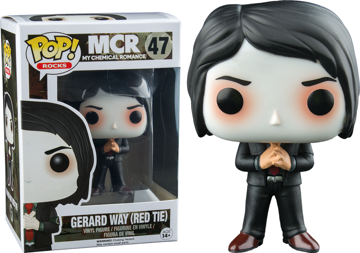 My Chemical Romance - Gerard Way with Red Tie Pop! Vinyl Figure| Rogue ...